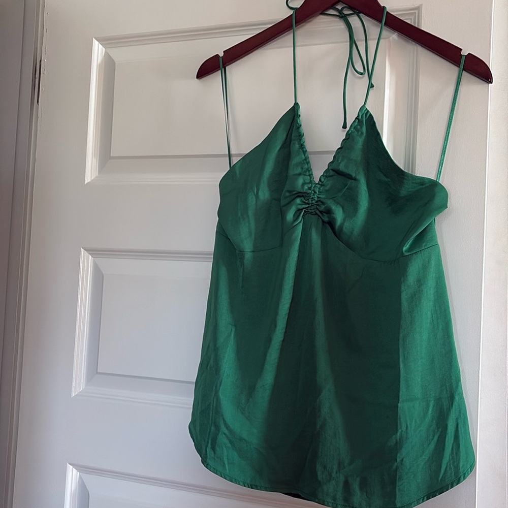 NWT Banana Republic Green Blouse Size Small